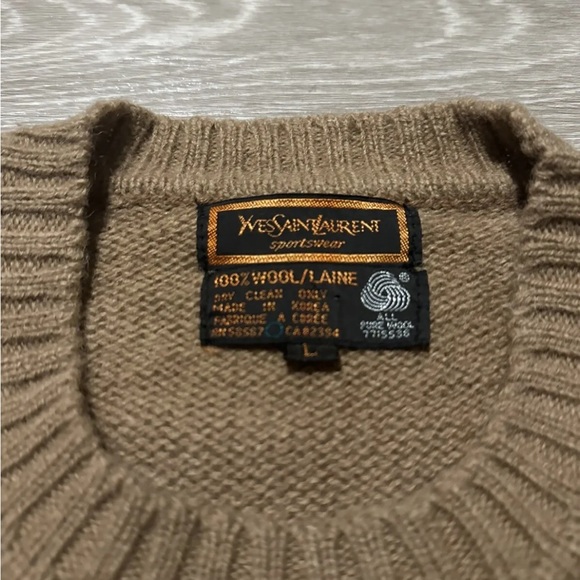 Vintage YSL tan sweater - Picture 4 of 7